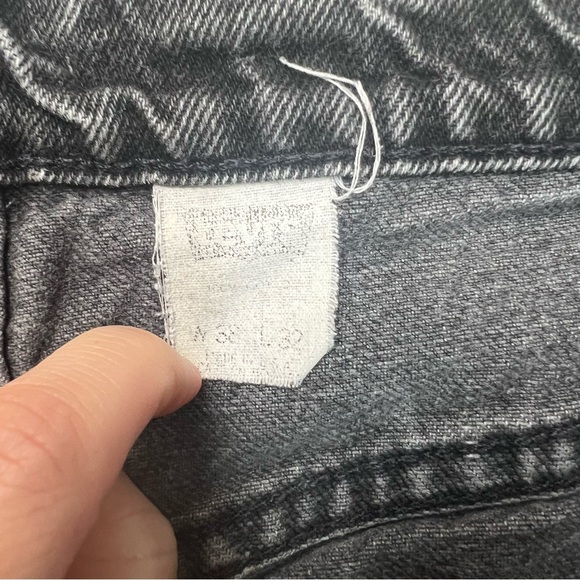 Levi's 560 Jeans 38x32 Mens Loose Fit Straight Leg Black 36x28 Actual Vtg USA - Picture 5 of 7